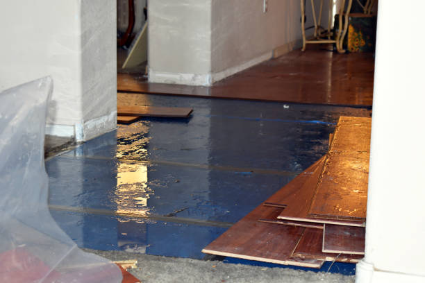 Professional Water Damage Restoration technician working in Hibbing, MN